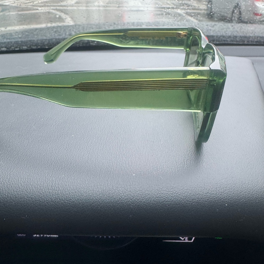 Green Rectangular Sunglasses - image 9